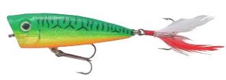 Effzett Feather Weight Popper color fire shark