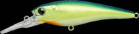 Bevy Shad 75 color chartreuse blue