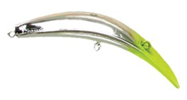 Kwikfish color Silver Chartreuse Head