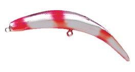 Kwikfish color Silver Fluorescent Red Dot