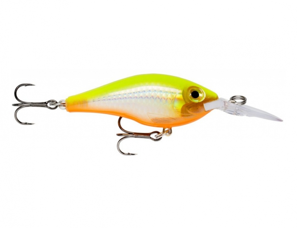 MaxRap Fat Shad color Flake Hot Chartreuse